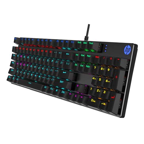 Hp Gk F Blue Switch Mechanical Gaming Keyboard Usb Metal Frame