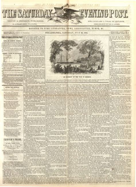 July 26, 1862 Archives | The Saturday Evening Post