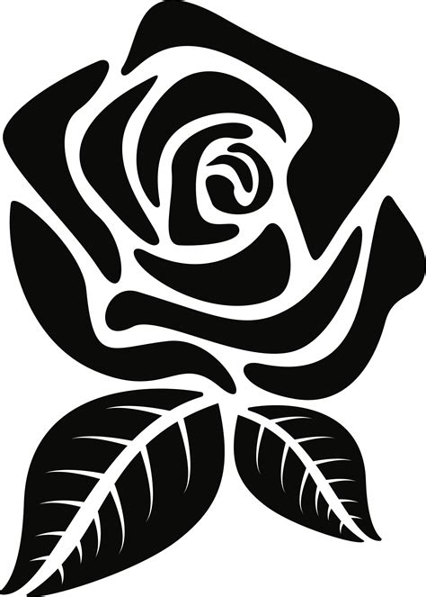 Flower Silhouette Rose Clip Art Flower Png Download 16902366