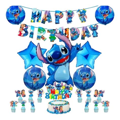 Set Decoración Globos Lilo Y Stich Cumpleaños Cuotas sin interés