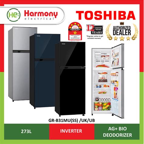 FREE INSTALL KL SELANGOR TOSHIBA 273L 2 Doors Inverter Fridge GR