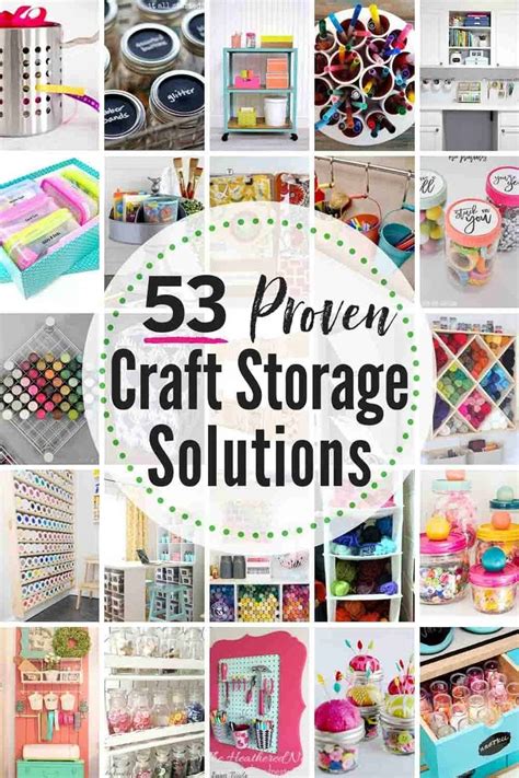 53 BEST Craft Organization And Craft Storage Ideas | The Heathered Nest ...