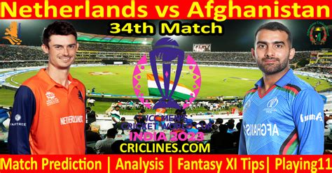 Today Match Prediction Netherlands Vs Afghanistan Odi Cricket World Cup