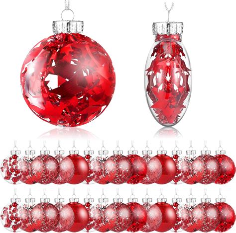 Amazon Syhood 24 Pieces Flat Round 2 36 Christmas Ball Ornaments