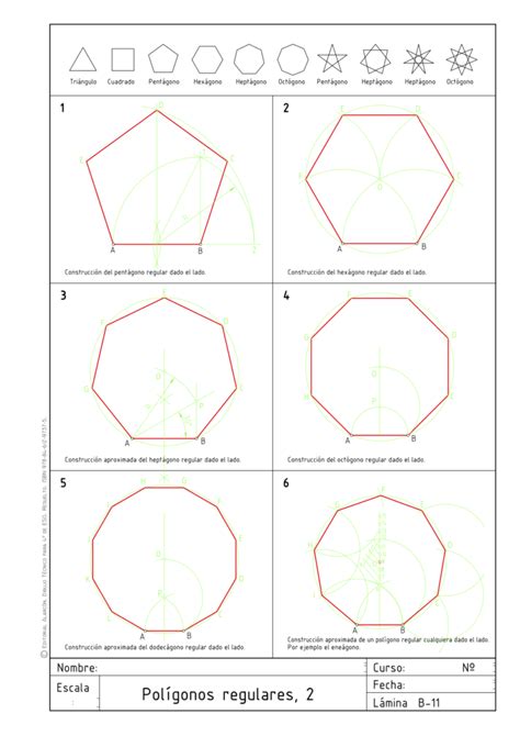 EPVA 4º ESO LÁMINA 11 POLÍGONOS REGULARES 2 Blog de EPVA