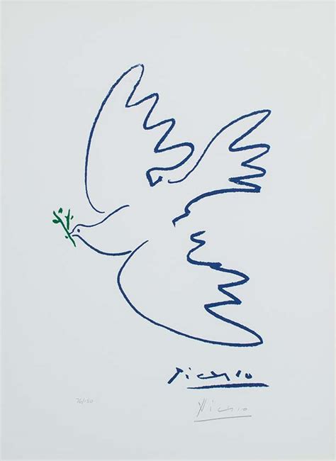 Pablo Picasso Dove Of Peace Colombe De La Paix