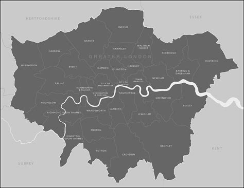 Inner London Boroughs Map