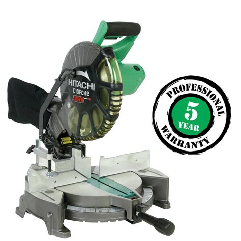 Hitachi 15 Amp 10 Inch Compound Miter Saw With Laser Marker