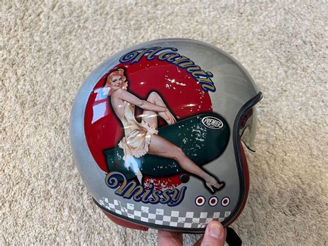 Premier Vintage Pin Up Old Style Jethelm Silber Kaufen Auf Ricardo