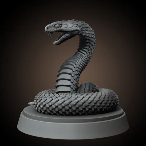 3D Printable Snake by Animals & Creatures Minis