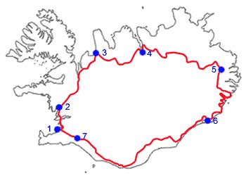 Route1(iceland) • Mapsof.net