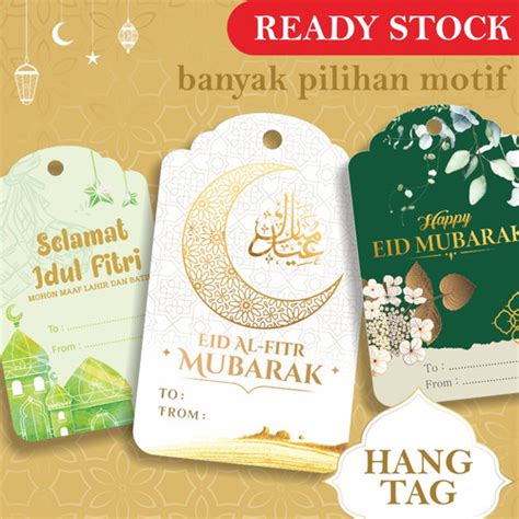 Jual HANGTAG LEBARAN IDUL FITRI LABEL TAG PARCEL Islamic Mosaic