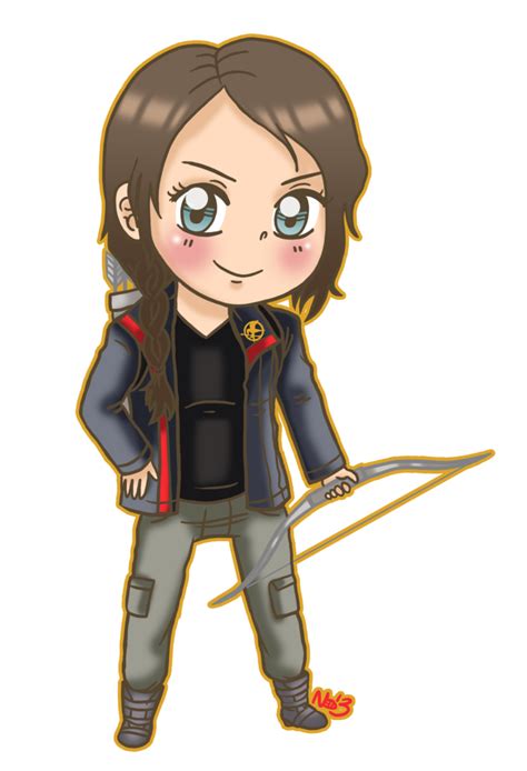 Chibi Katniss Commission By Theartslave On DeviantART Katniss