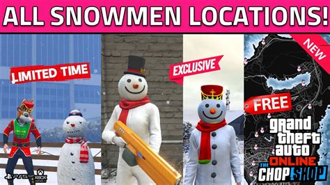 All Snowmen Collectibles Locations How To Get Snowman Outfit Gta