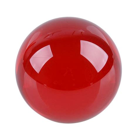 Ship From Usa Mm Rare Red Asian Quartz Feng Shui Ball Crystal Ball