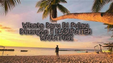 WISATA BARU DI PULAU BINONGKO KABUPATEN WAKATOBI YouTube