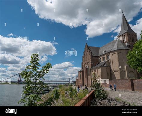 Emmerich At The River Rhine Stock Photo Alamy