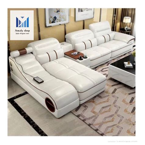 Jual Sofa Kulit Letter L Minimalis Kualitas Premium Sofa Model Terbaru