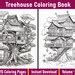 Treehouse Coloring Book Vol Enchanted Treehouse Coloring Pages