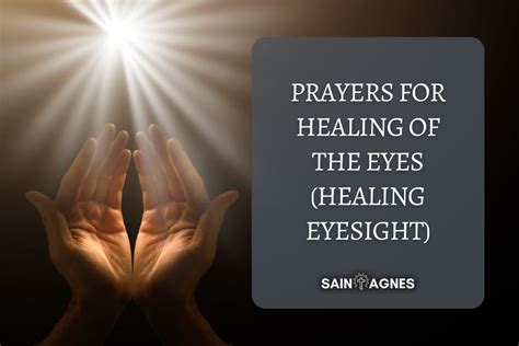 Prayers For Healing Of The Eyes Healing Eyesight