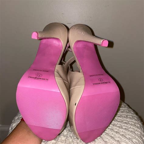 Pink Bottoms Platform Nude Heels Pink Y2k Nude Depop