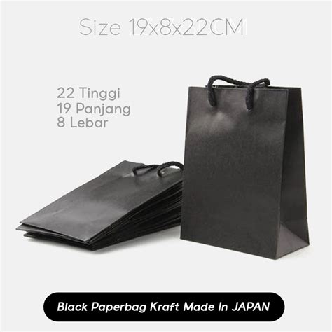 Jual Paper Bag Mini Hitam X X Cm Paper Bag Kado Souvenir Packing