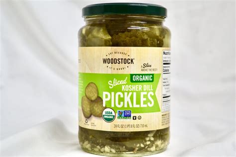 Woodstock Organic Sliced Kosher Dill Pickles 24 Fl Oz Earth Wise