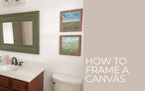 How To Frame A Canvas With A Normal Picture Frame Love Grace