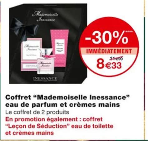 Promo Coffret Mademoiselle Inessance Eau De Parfum Et Cr Mes Mains Chez