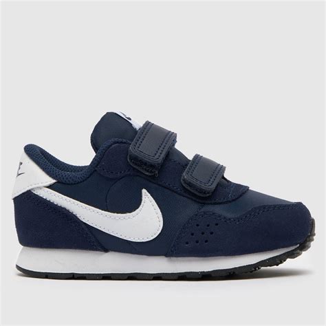 Boys Navy And White Nike Md Valiant Trainers Schuh