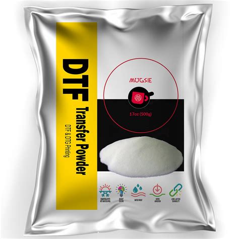 Dtf Transfer Powder 500g 176oz White Hot Melt Adhesive For