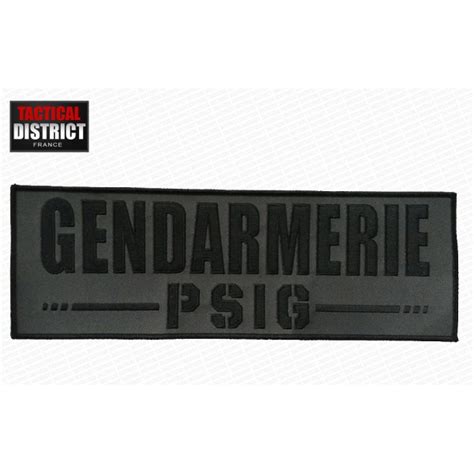 Bande D Identification Velcro Gendarmerie Psig Basse Vibilit