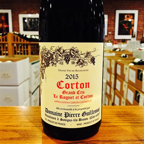 Corton Grand Cru Le Rognet Et Corton Domaine Pierre Guillemot