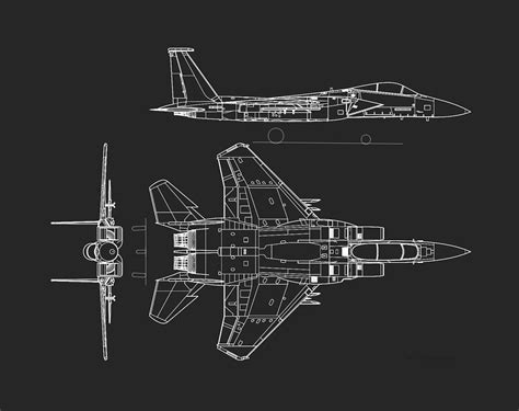 Mcdonnell Douglas F 15 Eagle Blueprint