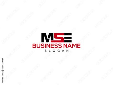 Letter Mse Logo Icon Vector Image Design For Company Or Business Stock