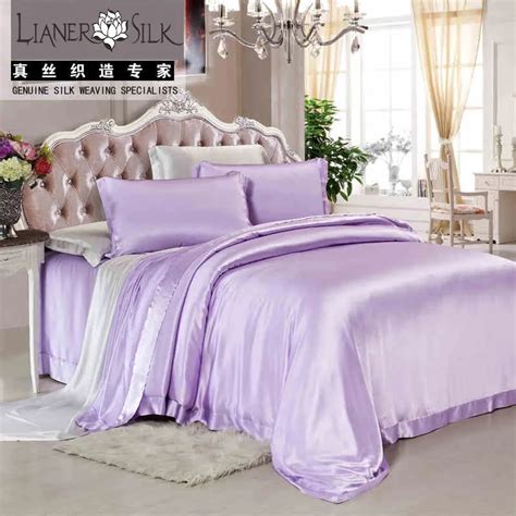 100mulberry Silk Bedding Set 4pc High Quality 30mm Thickness Solid