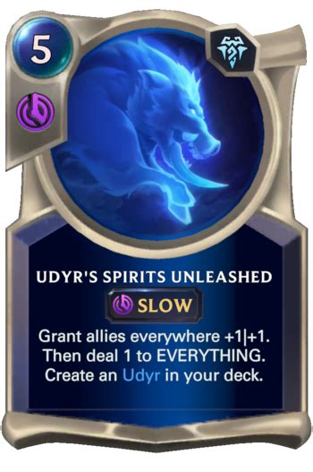 Udyrs Spirits Unleashed Legends Of Runeterra Card Runeterrafire