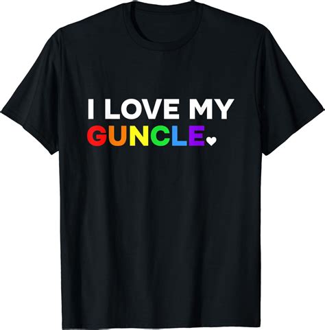 Gay Uncle LGBT Pride Rainbow T Shirt Walmart