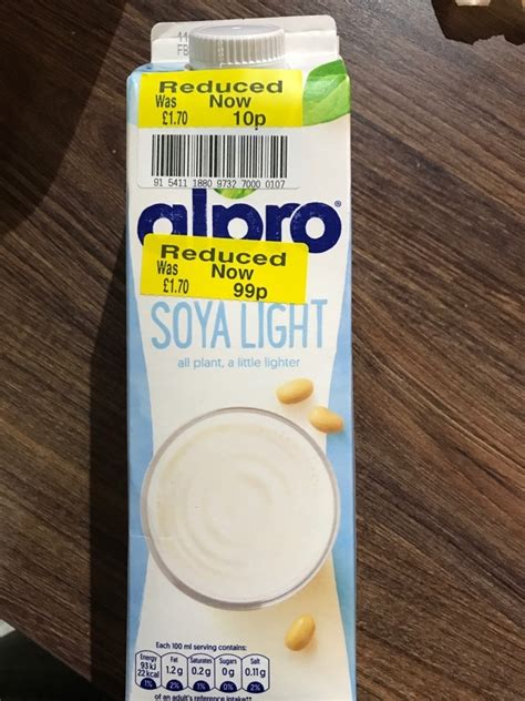 Litre Of Alpro Soya Milk Olio