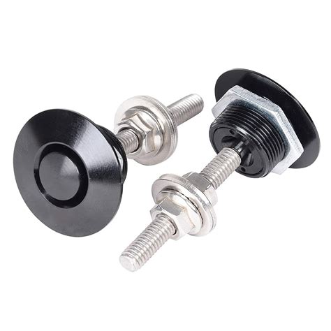 2pcs Push Button Quick Release Hood Bonnet Pins Lock Clip Car Bumper Latch Kit Ebay