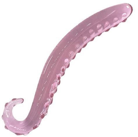 Pink Tentacle Masturbator Glass Dildo