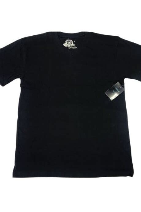 Remera Algod N Manga Corta Negro Los Muchachos Maldonado