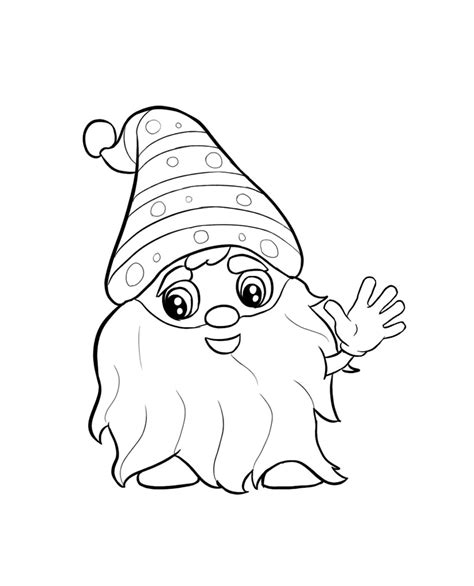 Coloriage Gnome De No L Imprimer