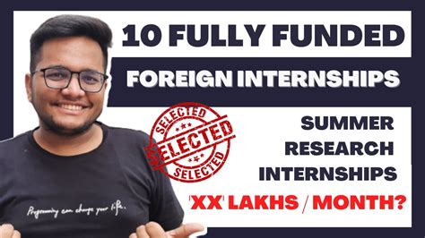 10 Fully Funded Foreign Research Internships 2024 2025 Pass Outs 🔥