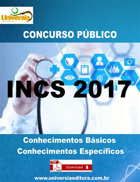 APOSTILAS GRÁTIS PARA CONCURSOS PÚBLICOS APOSTILA INCS 2017 TÉCNICO DE