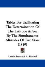 Tables For Facilitating The Determination Of The Latitude At Sea By The