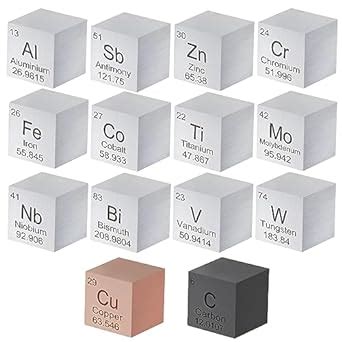 Pieces Element Cubes Set Tungsten Cube Metal Periodic Table Of