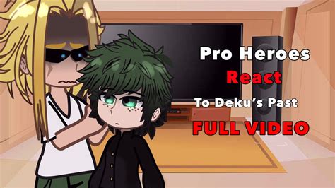 Pro Heroes React To Deku’s Past [ Full Video ] Youtube