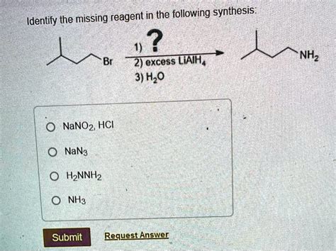 SOLVED: Identify the missing reagent in the following synthesis: 2 Br2 ...