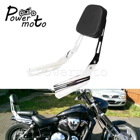 Chrome Chama Sissy Barra Encosto Almofada Para Honda Vtx